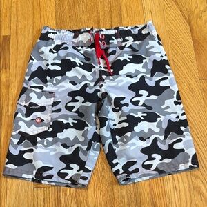 Mish Boys Kid's Camo Swim Shorts Size M-6